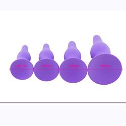 Set of 4 Beginner Trainer Set Silicone ?n?les Beads Hand-Free use with Suction Cup (Purple)