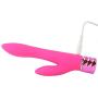 Maia Toys Victoria Rechargeable Silicone Dual Vibe, Neon Pink