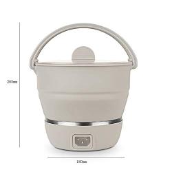 NOBLJX Mini Foldable Hot Pot Portable Multi Function Collapsible Electric Kettle Food Grade Silicone Kitchenware Environmentally Friendly for Travel