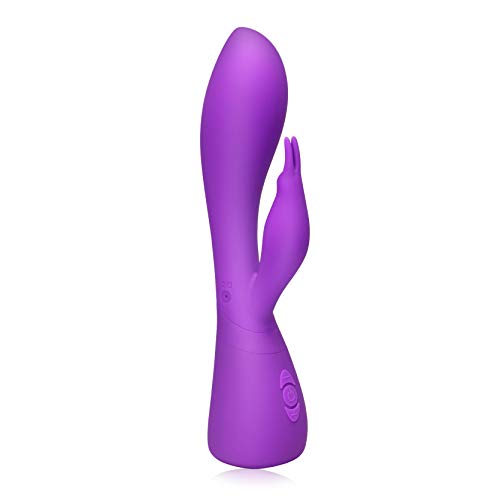 Vibrating Rabbit Vibrator G-spot Vagina Clitoris Stimulator Massager, IMO Rechargeable Lightweight Silicone Dildo Vibe with 7 Vibration Modes Adult Sex Toys for Men Women Couples