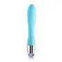 One Button Operation Silicone Wand Massager,10 Powerful Speed Mode, 100% Waterproof,Memory Function,Magnetic Charging,Sport Recovery.(Blue)