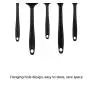 5 Sets of Shovel Spoon Silicone Kitchenware One-piece Molding Silicone Spatula Brush Set Color,black