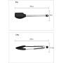 JunbosiKitchenware Silicone Kitchenware 9 Piece Set Stainless Steel Handle Cooking Shovel Spoon Hollow Handle Nonstick Spatula