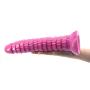FAAK Silicone Huge Dildo 10.6 Anal Toys with Powerful Suction Cup Pagoda Shape Butt Plug Massager Stimulating Bumpy Pink Anal Dildo Big Penis for Couple Men, Female Masturbation