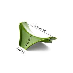 CROWN 2pcs Kitchenware Leak-Proof Pot with Silicone Edge Deflector Soup Filter Tool, Suitable for Bowls, pots and Pans, Green