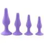JunRP 4Pcs/Set Soft Medical Silicone Trainer Kit ?n?.les Plù-.gs Beginner Set for Women and Men (Purple)