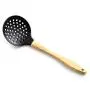 Hjyi Silicone Kitchen wooden Handle Silicone Kitchenware 7 pieces set high temperature resistant cooking shovel spoon non stick pot spatula kitchen tool Set