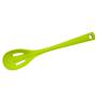 100% BFA Free 11.8" Inch Silicone Folia Slotted Spoon Kitchenware Utensil, Tempeature range -58°F to 482°F, Dishwasher Safe, Green