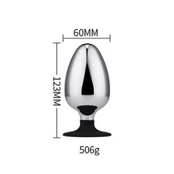 LLFX Large Anàl Plug Solid Metal with Silicone Base Anàl Expansion Toys Backpack