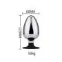 LLFX Large Anàl Plug Solid Metal with Silicone Base Anàl Expansion Toys Backpack