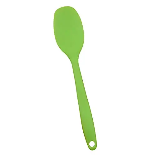 KBWL Spatula Soup Spoon Kitchenware Silicone Kitchen Bakeware Utensil Spoons And Scoop Cooking Tools Silicone Spoon 21 cm Green