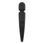 Velocity Waterproof 10 Speed Silicone Wireless Therapeutic Massager Wand (Midnight Black)