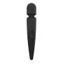 Velocity Waterproof 10 Speed Silicone Wireless Therapeutic Massager Wand (Midnight Black)