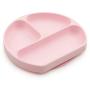 Bumkins Silicone Grip Dish, Suction Plate, Divided Plate, Baby Toddler Plate, BPA Free, Microwave Dishwasher Safe ? Pink