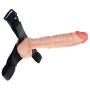 Relaxation Pressure Wand, Female Realistic Lifelike for Women Silicone Adult Toys with Strong Suction Cup Flesh Color PVC+ Leather Pants (29cm/11.4in)