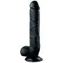 11 inch Silicone Soft Reǎl?stǐc Black Color ?ildǒ Women Massager Comfortable Līfelikě Private Toy Relax with Suction Cup (Color : Black)