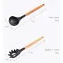 JunbosiKitchenware Silicone Kitchenware 11 Piece Set Nonstick Kitchenware Silicone Cooking Spoon Shovel Set,Gray