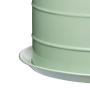 Kitchen Craft Living Nostalgia Vintage Style Airtight Cake Storage Tin Cake Dome English Sage Green - 28.5cm x 18cm 11" x 7"