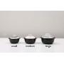 Premium Nordic Style Korean Clay Pots for Cooking with Lid - 3 Size Ceramic Hot Pot for Soup and Crispy Rice for Bibimbap, Healthy Asian Kitchen Style DOLSOT, Oven, Microwave and Dishwasher Safe