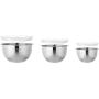 AmazonBasics Stainless Steel Mixing Bowls, Set of 3