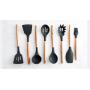 JunbosiKitchenware, Wooden Handle, Silicone Kitchenware, 9 Sets of Non-Stick Kitchen Utensils, Wooden Handle, Silicone Kitchenware Set
