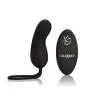 CalExotics 12-Function Waterproof Silicone Remote Rechargeable Curve Massager Vibrator, Black