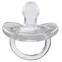 Chicco PhysioForma 100% Soft Silicone One Piece Pacifier for Babies 0-6 Months, Clear, Orthodontic Nipple, BPA-Free, 2-Count in Sterilizing Case