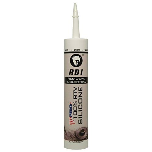 Red Devil 0816/OI White RD PRO Industrial Grade RTV 100% Silicone Sealant, 10.1 fl. oz. Cartridge