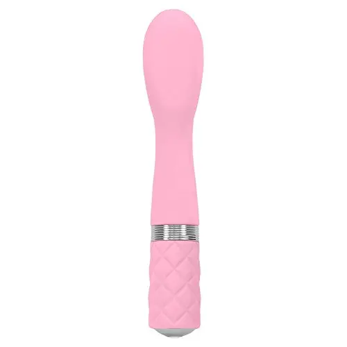 Pillow Talk Sassy G-Spot Silicone Rechargeable Vibrator, 8 Inch, Pink
