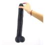 Labibing 15.6 Inch Body Relax Massager Wand Soft Silicone Real Feel Massage Toy with Suction Cup Labibing (Color : Black)