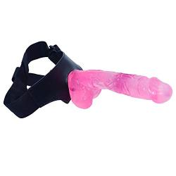 TYSJCSY Unisex Strap On Toy Waist Adjustable Double Role Play Silicone-100% Discreet Package