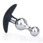 KUKALE Bùtt Plùg Metal + Silicone Out Anāl Plùg Māstürbatōr Pull Sèx Tóy Víbrátor