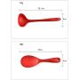JunbosiKitchenware Silicone Kitchenware 4 Piece Set One-Piece Non-Stick Special Shovel Spoon Spoon Spoon Rice Spoon Cooking,Black