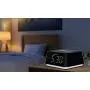 Emerson Radio ER100104 Wireless Charging Alarm Clock with Temperature Detector, Night Light, USB Charging and 1.2” White LED Display