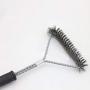 Hli-SHJHsmu 21-Inch 3-Sided Steel Wire Grill Brush Barbecue Cleaning Scraper Tool Grill Cleaning Brush Cleaning Brush Home Cleaning Kit