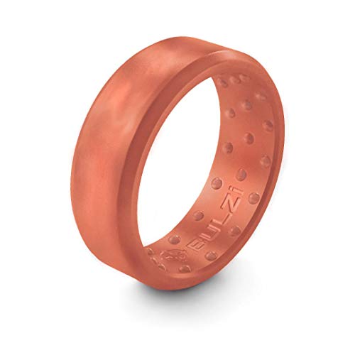 BULZi Wedding Bands, Massaging Comfort Fit Premium Silicone Ring with Airflow, Men’s and Women’s Rings, Breathable Flexible Work Safety Comfort
