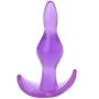 ABBY Beginner Bead Plug Silicone Trainer Stimulator Toy for Couple Female Relax (Purple)