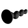 Silicone Anal Butt Plugs - 3D Beads Dislocation Anal Toys Masturbation Trainer with Suction Cup for Women Men Couples Lover