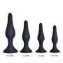 DEGHK Shirt Bйtt Training Plugs Full Silicone Anāl Plug 4 Pcs/Set Bйtt Plug M-assage Sèx Tóys Men Gay Ass Plug with Strong Sucker A-nus Ex-pansion,Black