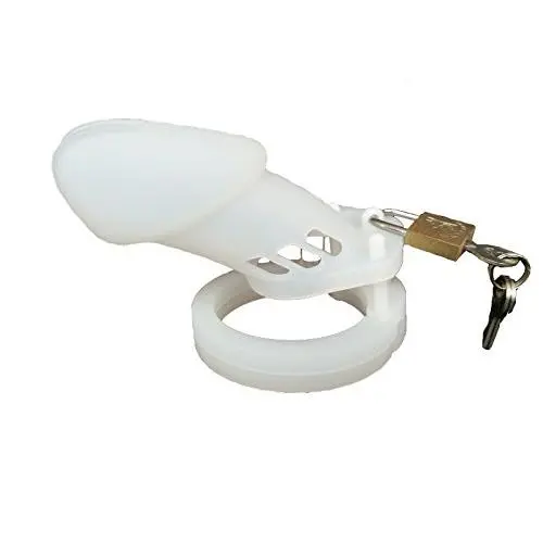 FeiGu Silicone Chastity Cage Device for Male Penis Exercise Sex Toys Fetish Erotic 4(Long,Clear)