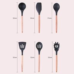 SKYyao Kitchen utensil set Kitchenware 6-piece non-stick pan silicone shovel cookware set spoon colander cooking spoon shovel silicone