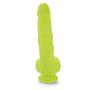 Lickerlish SPATTS 8.5" Premium Silicone Dildo Neon Green with Suction Cup