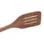LJSLYJ Teak Wood Turner Long Handle Leakage Shovel Kitchen Turner Non Stick Cookware Paintless Wooden Spatula Kitchenware