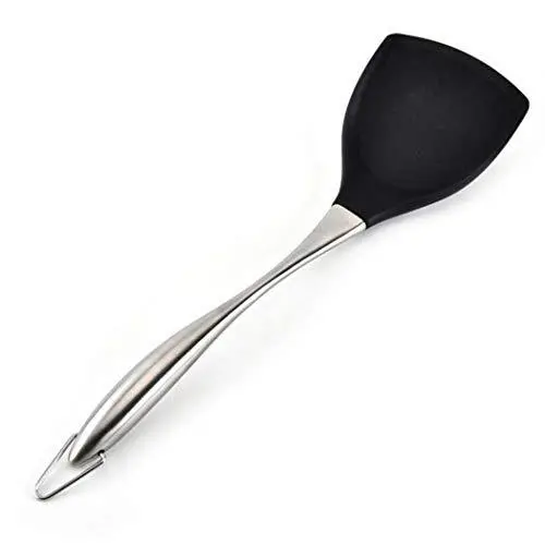 Silicone Kitchenware Stainless Steel Handle Spatula Non-stick Pan High Temperature Shovel Cooking Tool
