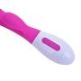 Qhufnng Wand Massager Silent 40 x Multi-Speed USB Rechargeable for Travel Gift Massage Stick Silicone Hot Pink