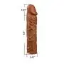 Privacy Packaging. Silicone penile Condom Expander expands Male Chastity Toys Lengthen Cock Sleeves Dick Socks Reusable Condoms -Flesh-2PCS
