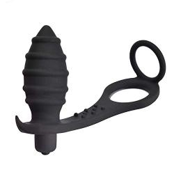 Bhihfe Shirt ?dùlt products An-al Sexiro toys Male Pr??tátê Māssāgèr ?nál P-?nǐs Ring Silicone Vībráting Bǚtt Plug C&?ck Ring ?nál Sexiro Toy for Men,?nál Vibr?tōr