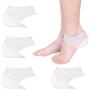 4Pcs Invisible Height Increase Insoles Silicone Height Increase Socks for Women Men Soft Gel Heel Lift Pads Heel Cushion Inserts Taller Height Lift Shoes Insole (1.6in/4cm)