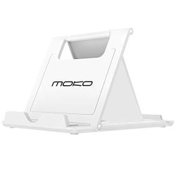 MoKo Phone/Tablet Stand, Foldable Desktop Holder for Devices(6-11") Fit iPhone 11 Pro Max/11 Pro/11, iPad 10.2" 2019, iPhone Xs/Xs Max/Xr/X, iPad Air 3, Mini 5, Galaxy Note 10 Plus, White(Small Size)