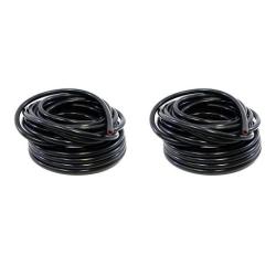 HPS 5/8" ID Black high Temp Reinforced Silicone Heater Hose 10 feet roll, Max Working Pressure 70 psi, Max Temperature Rating: 350F, Bend Radius: 3" (2-(Pack))